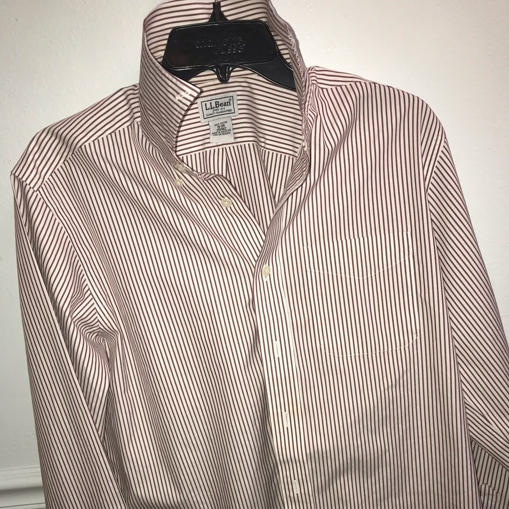 NWOT 15-34 LL Bean Collared Shirt